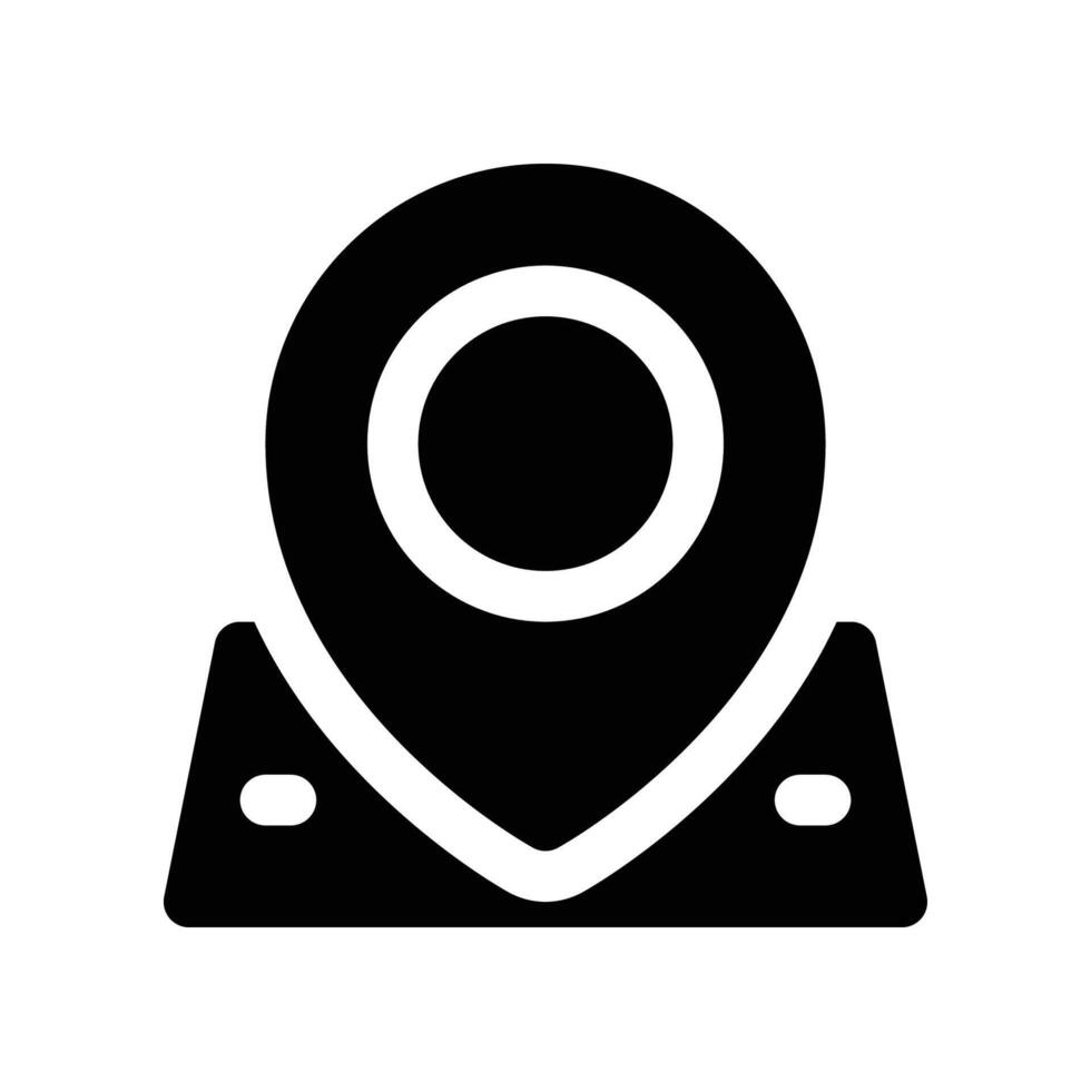 location icon. glyph icon for your website, mobile, presentation, and logo design. vector