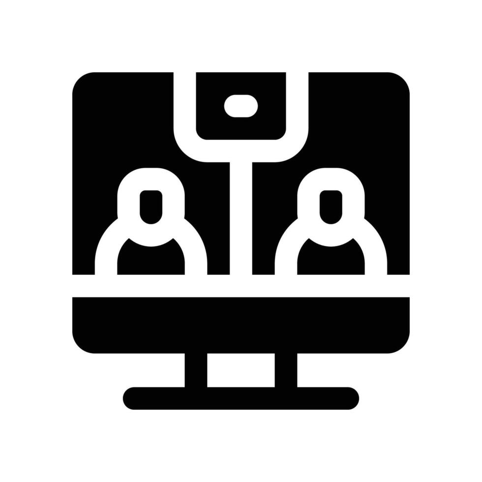 conference icon. glyph icon for your website, mobile, presentation, and logo design. vector