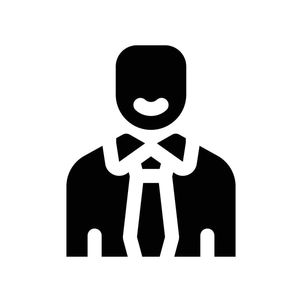 employee icon. glyph icon for your website, mobile, presentation, and logo design. vector