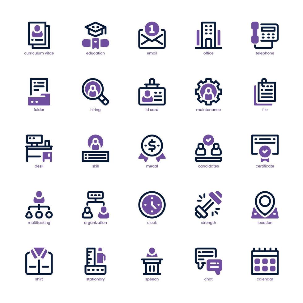 Curriculum Vitae icon pack for your website, mobile, presentation, and logo design. Curriculum Vitae icon dual tone design. graphics illustration and editable stroke. vector