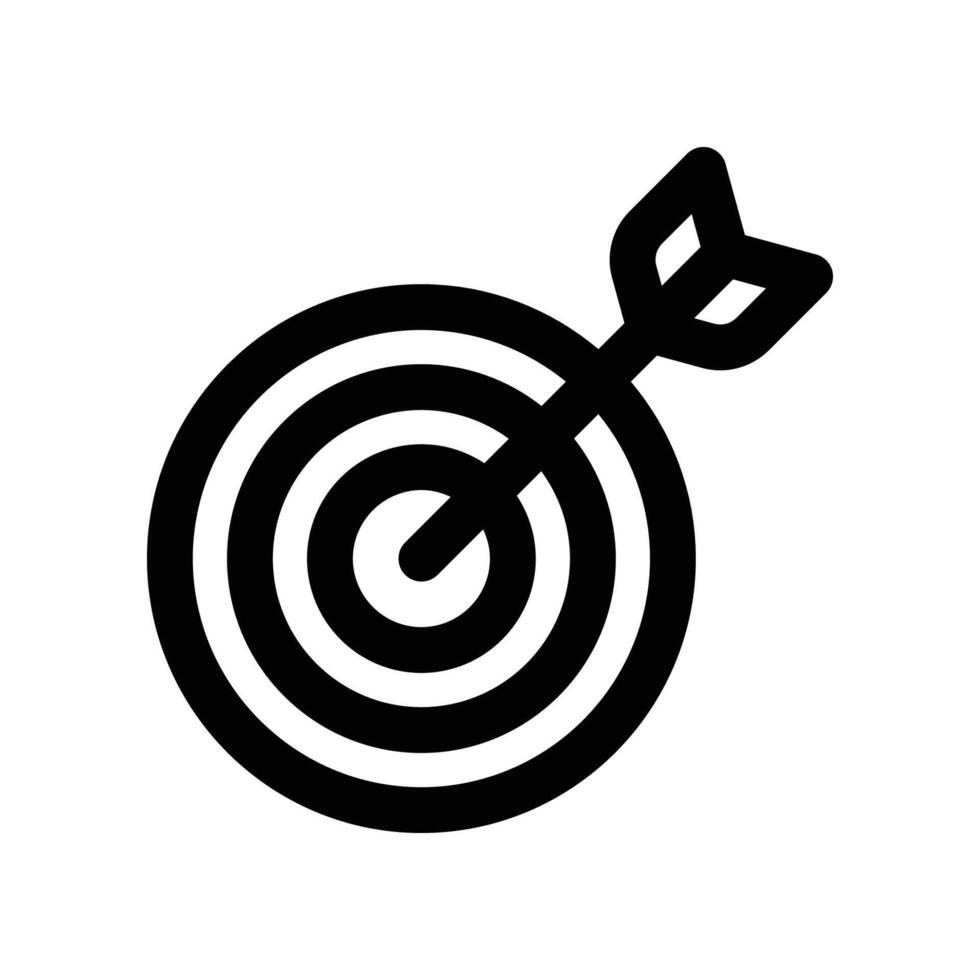 target icon. line icon for your website, mobile, presentation, and logo design. vector