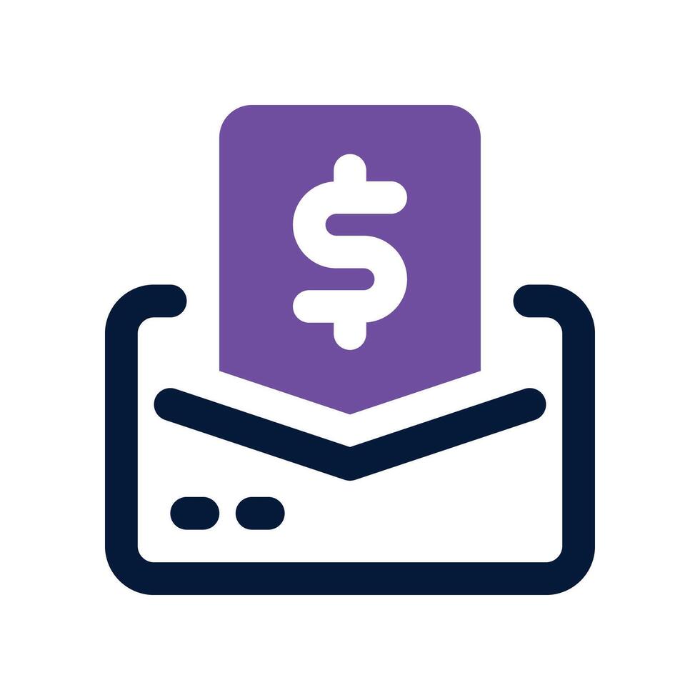 email icon. dual tone icon for your website, mobile, presentation, and logo design. vector