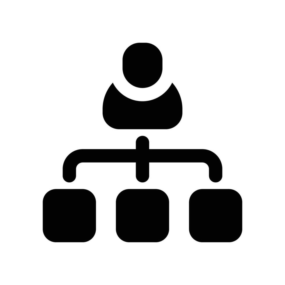 hierarchy icon. glyph icon for your website, mobile, presentation, and logo design. vector