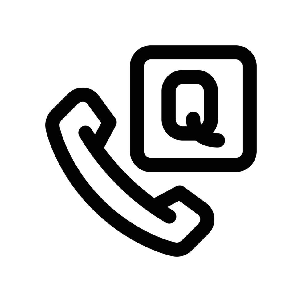 question icon. line icon for your website, mobile, presentation, and logo design. vector