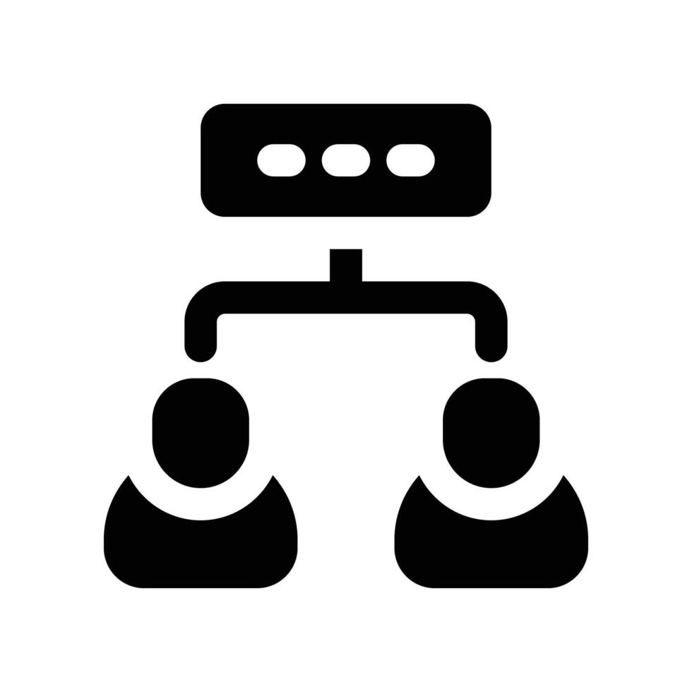 organization icon. glyph icon for your website, mobile, presentation, and logo design. vector