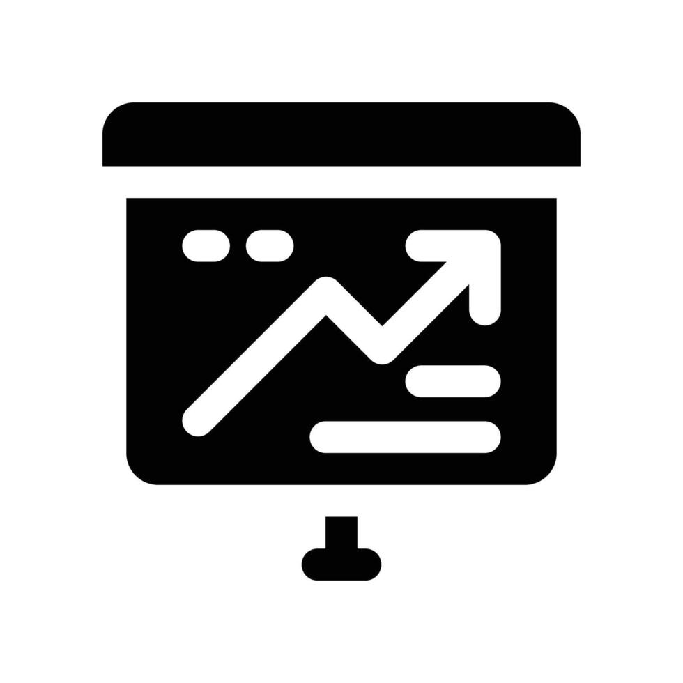 presentation icon. glyph icon for your website, mobile, presentation, and logo design. vector