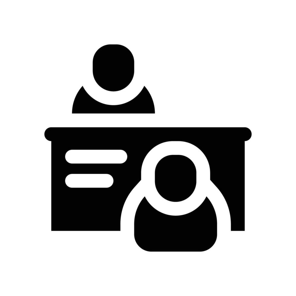 hiring process icon. glyph icon for your website, mobile, presentation, and logo design. vector