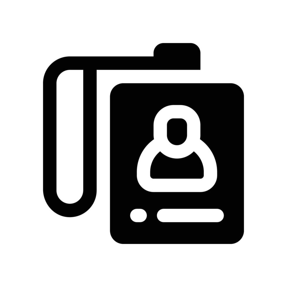 access card icon. glyph icon for your website, mobile, presentation, and logo design. vector