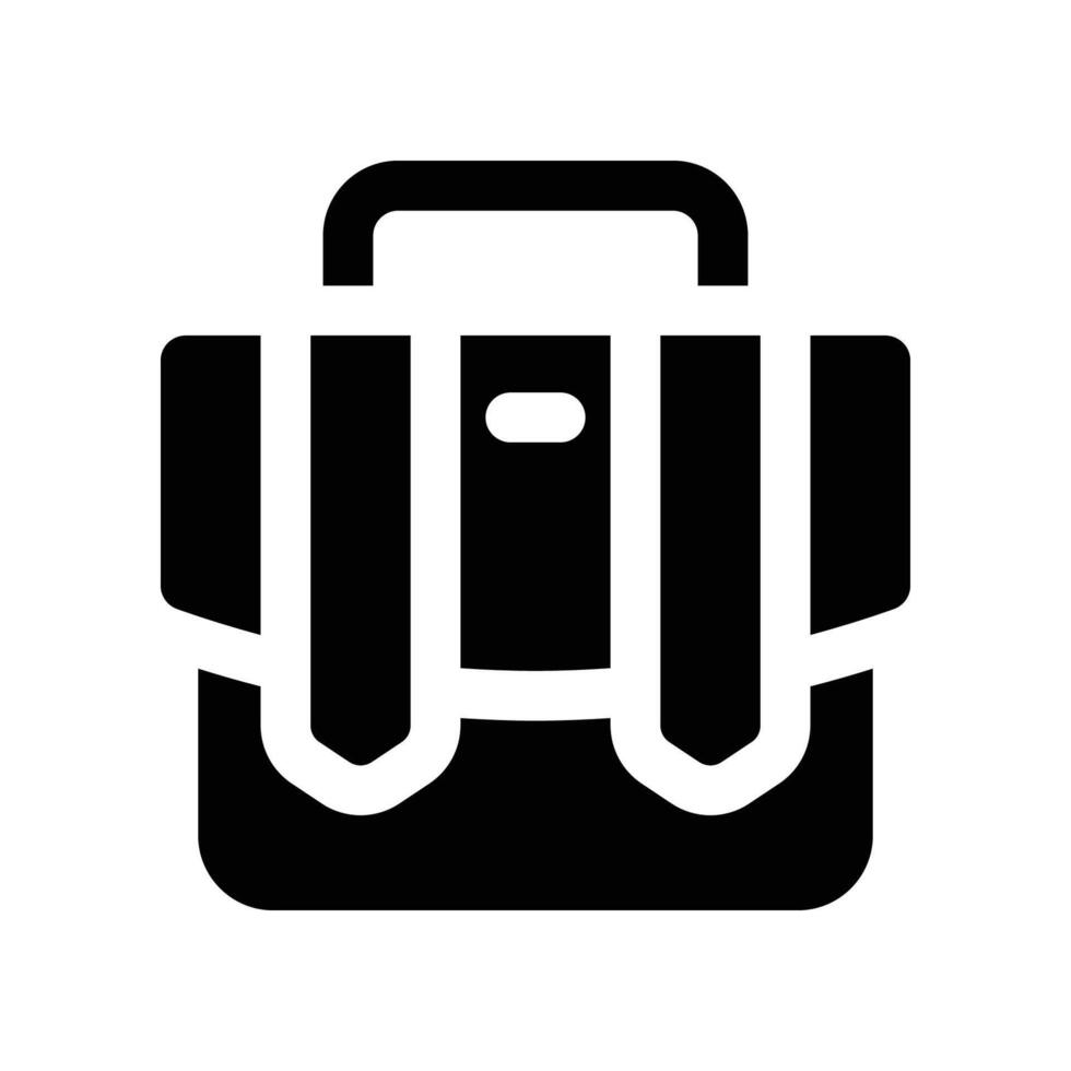 maletín icono. glifo icono para tu sitio web, móvil, presentación, y logo diseño. vector