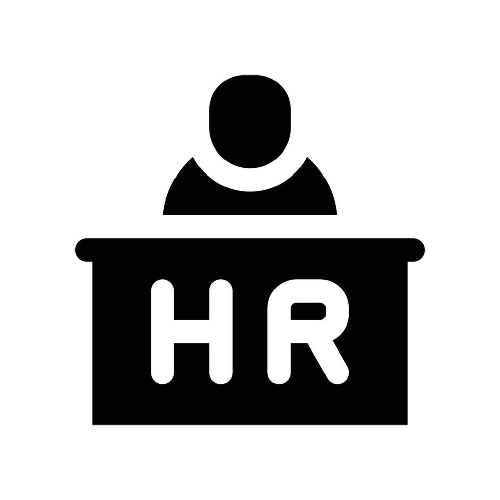 human resource icon. glyph icon for your website, mobile, presentation, and logo design. vector
