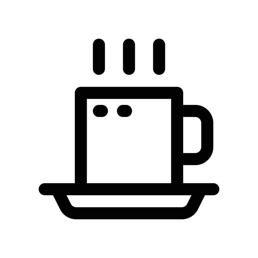 coffee cup icon. line icon for your website, mobile, presentation, and logo design. vector