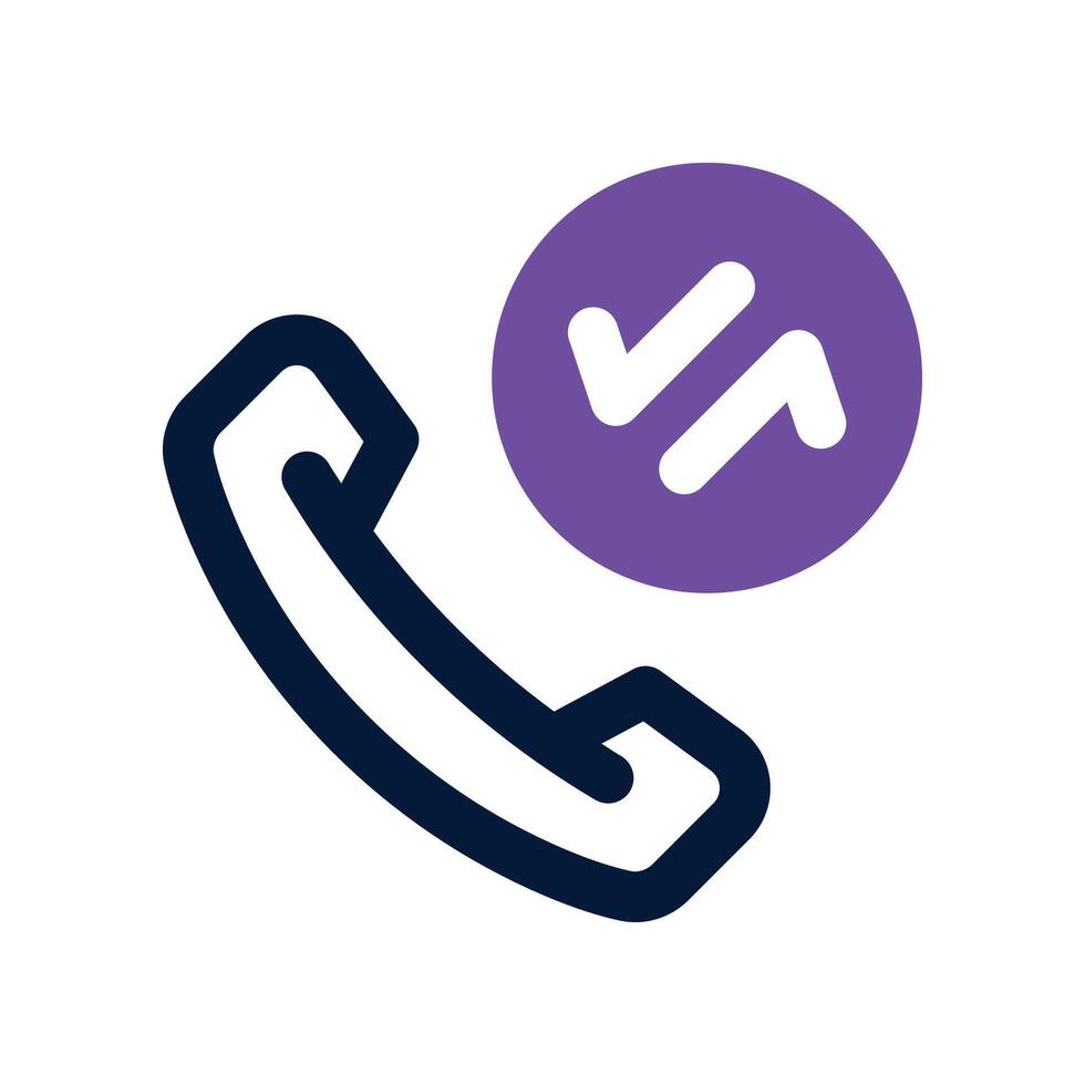 phone call icon. dual tone icon for your website, mobile, presentation, and logo design. vector