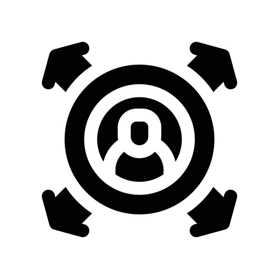 potential employee icon. glyph icon for your website, mobile, presentation, and logo design. vector