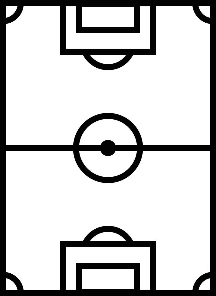 Football, Soccer Field Sports Line Icon vector