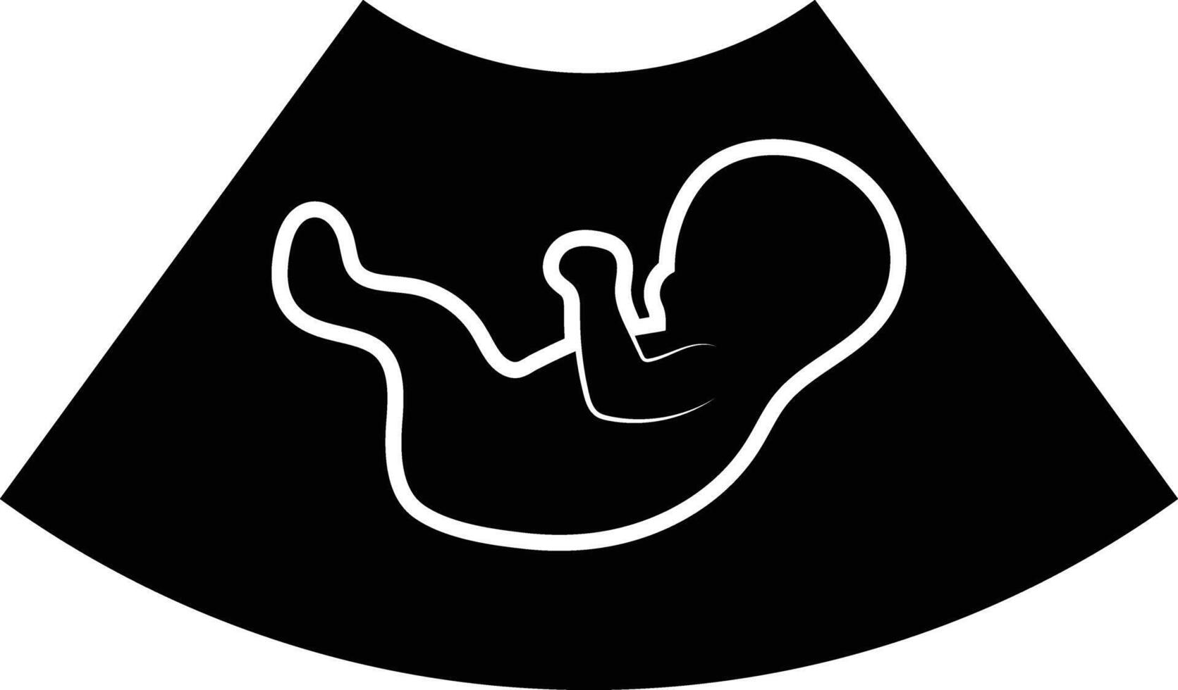 Baby, Pregnancy Ultrasound Scan Icon vector