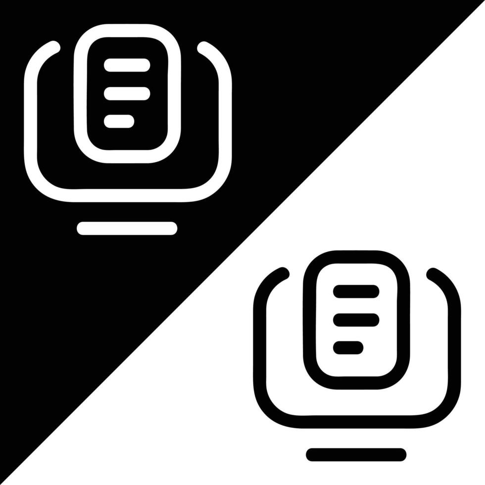 microblogging and social media platform, Tumblr Icon, Outline style, isolated on Black and White Background. vector