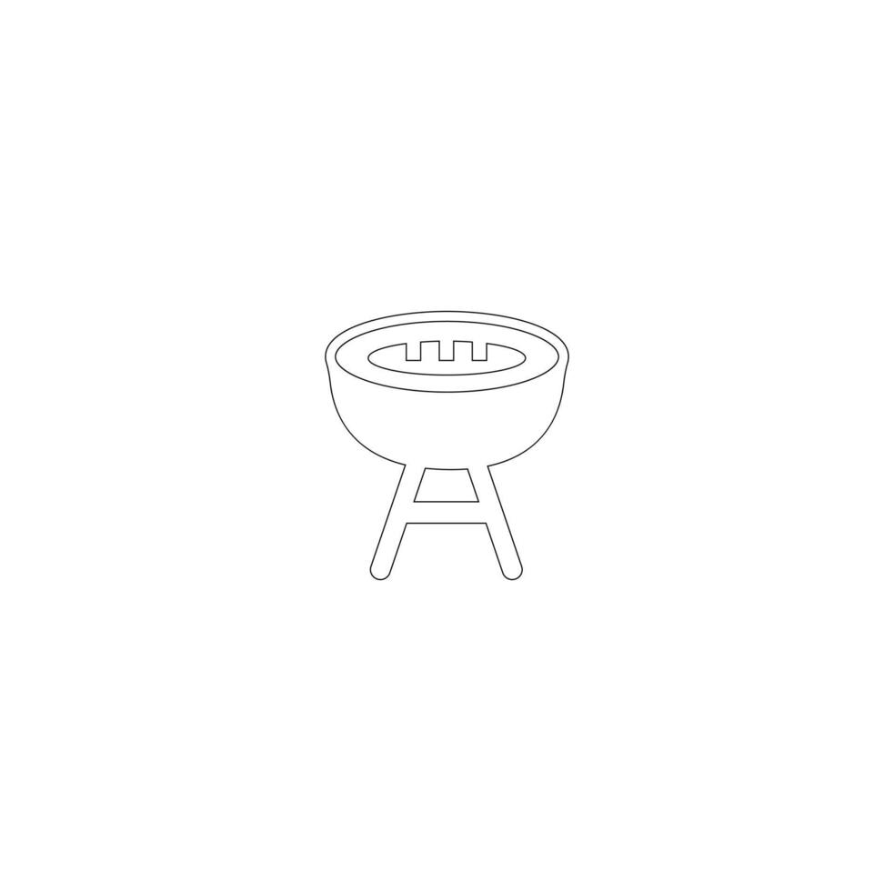 Park icon set. Containing forest, barbecue, camp, bench, picnic and playground icons. vector