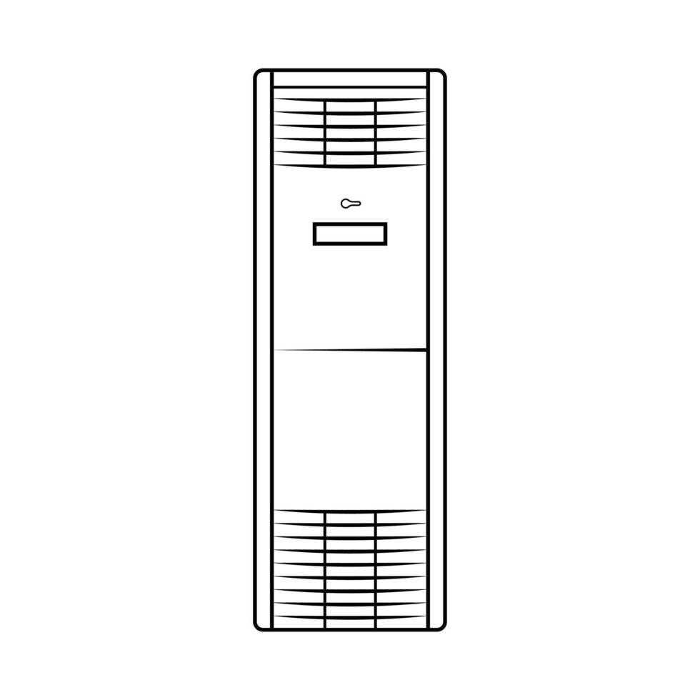 Ac cooling air conditioner design and line art. Ac air condition images. vector