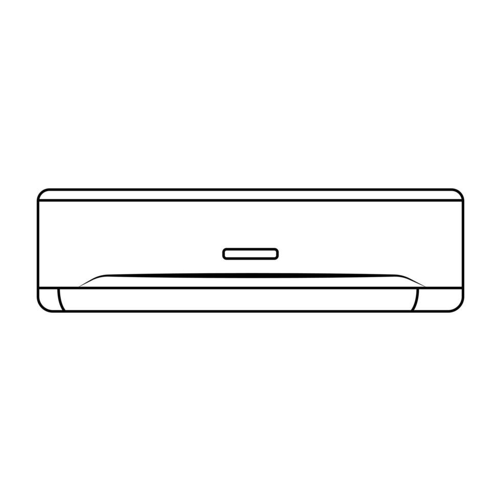 Ac cooling air conditioner design and line art. Ac air condition images. vector