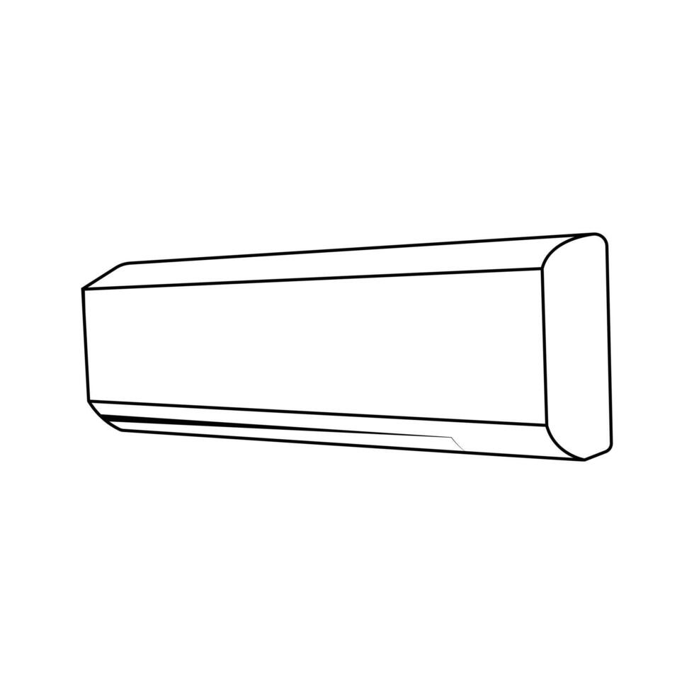 Ac cooling air conditioner design and line art. Ac air condition images. vector