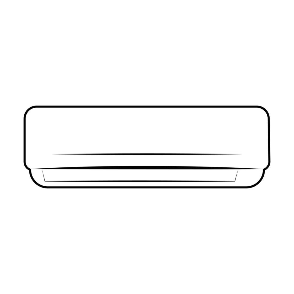 Ac cooling air conditioner design and line art. Ac air condition images. vector