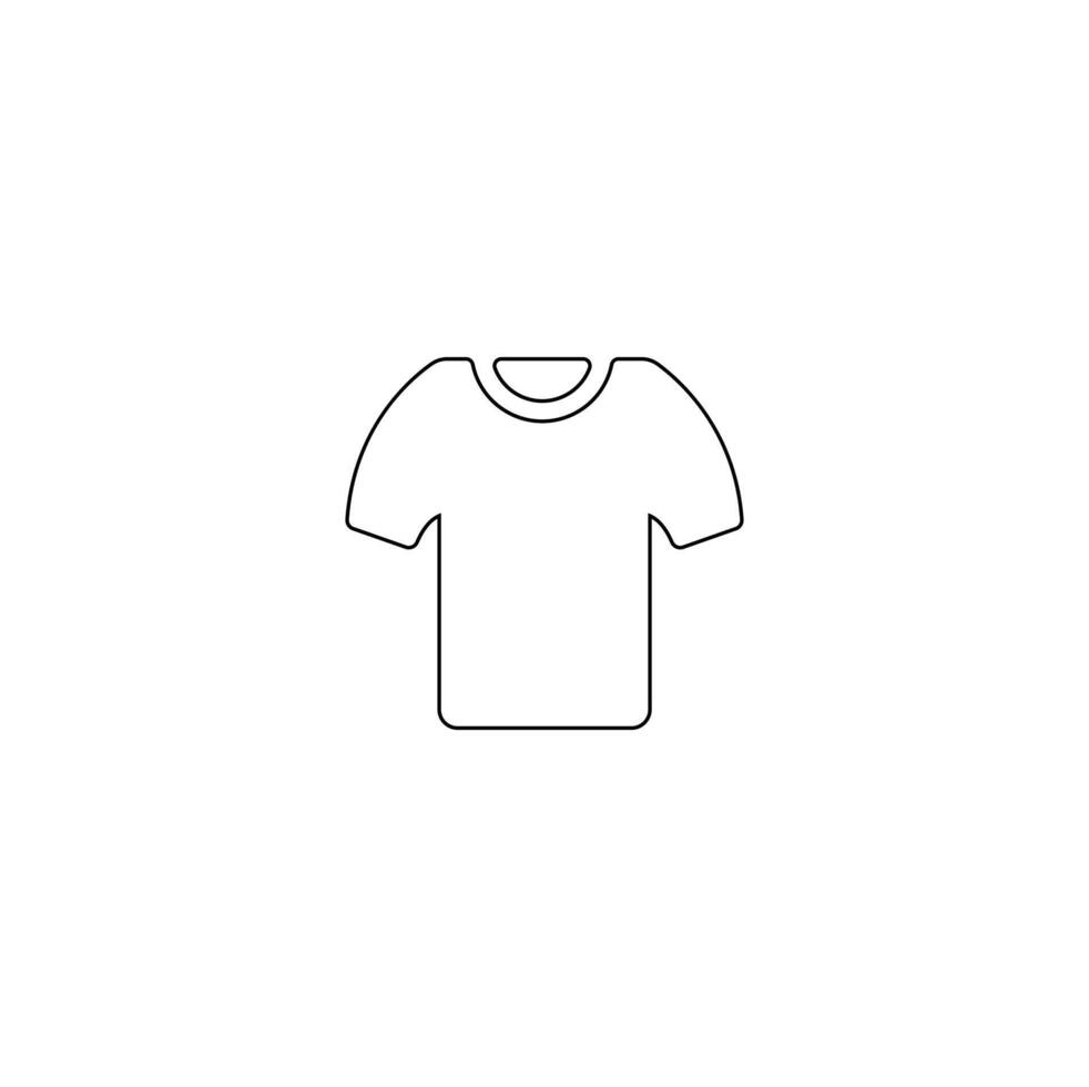 ropa línea icono . contorno señales de Moda vestir. editable carrera vector