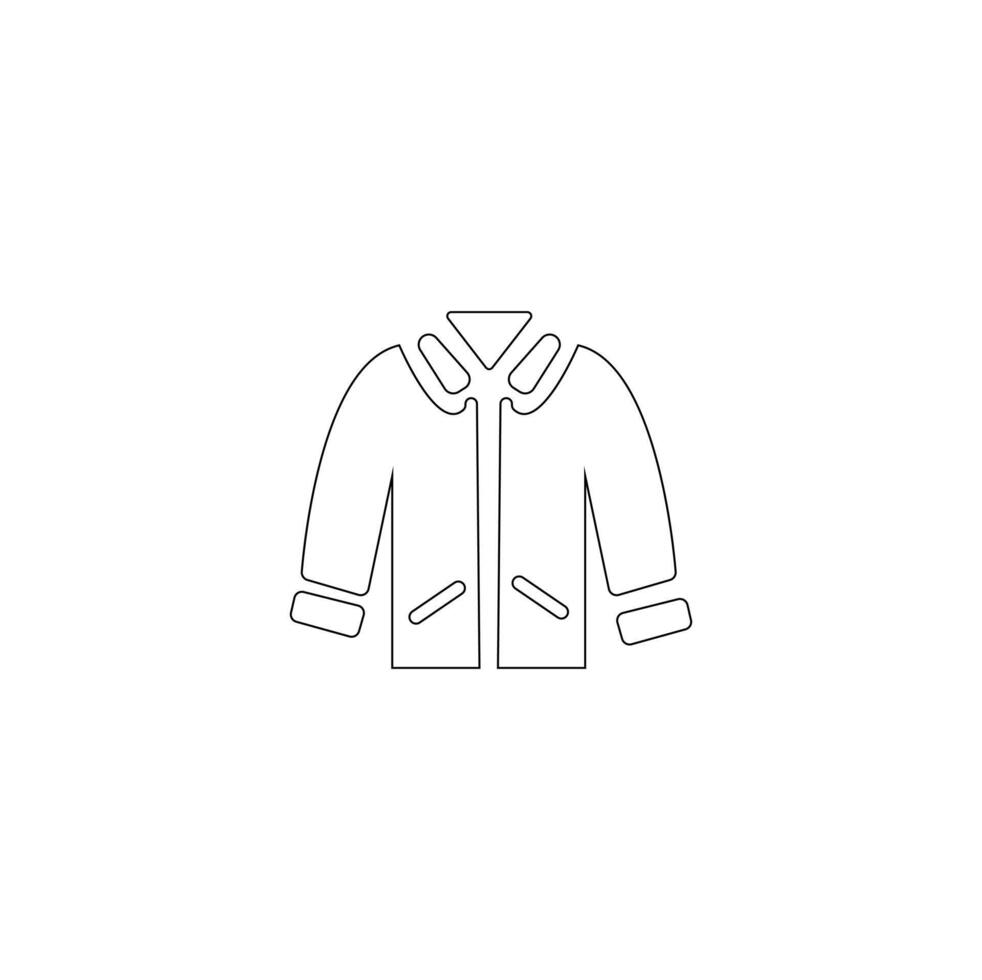 Clothing line icon . Outline signs of fashion apparel. Editable Stroke vector