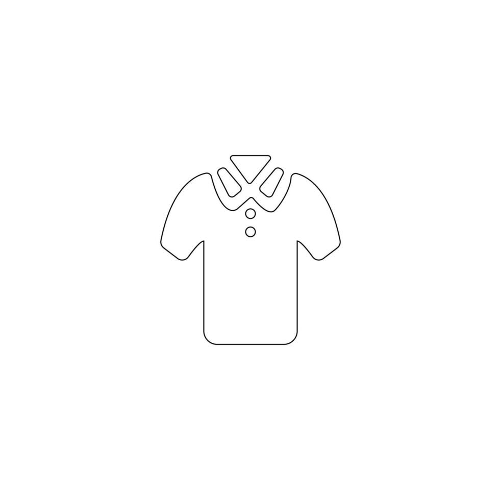 Clothing line icon . Outline signs of fashion apparel. Editable Stroke vector