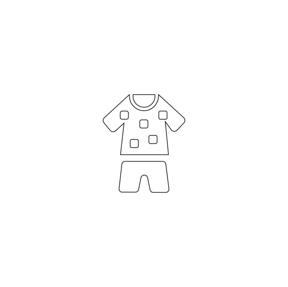 Clothing line icon . Outline signs of fashion apparel. Editable Stroke vector