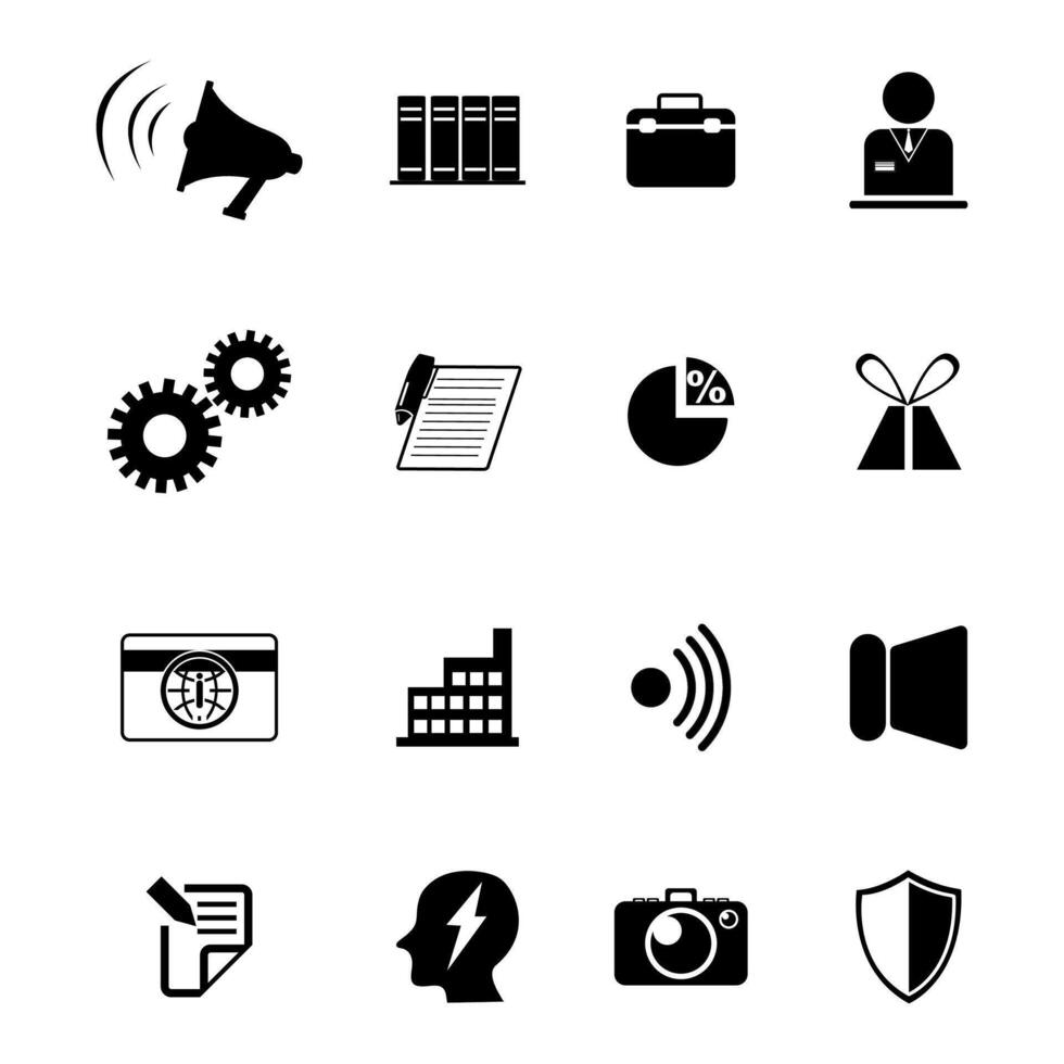 business and finance icon set. sign. vector