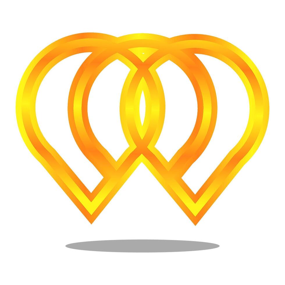 double circle colorful logo. gold sign. 43183753 Vector Art at Vecteezy