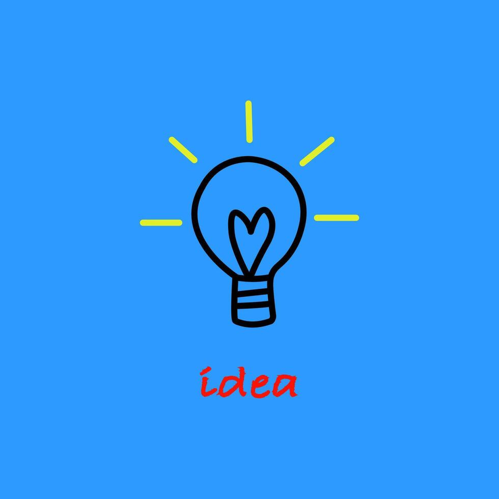 Light bulb is full of ideas And creative thinking. smart concept. vector