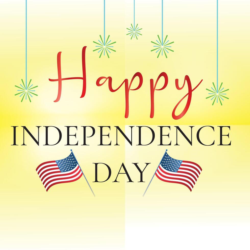 Happy Independence day poster, background design vector