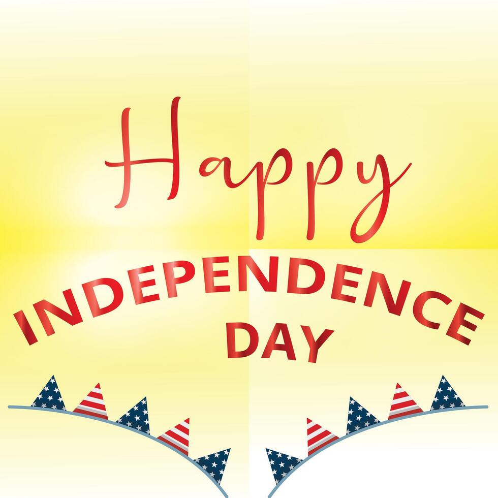 Happy Independence day poster, background design vector