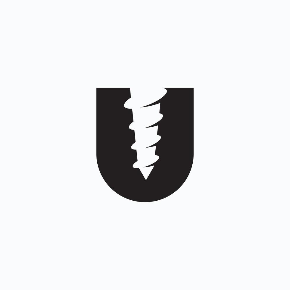 Drill Logo Sign Template vector