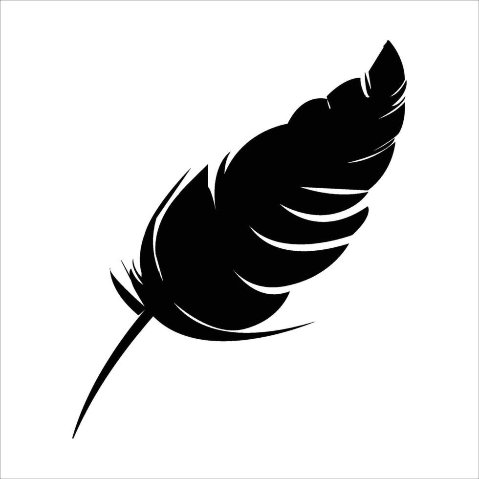 silhgoutee feather , feather , sign , black vector