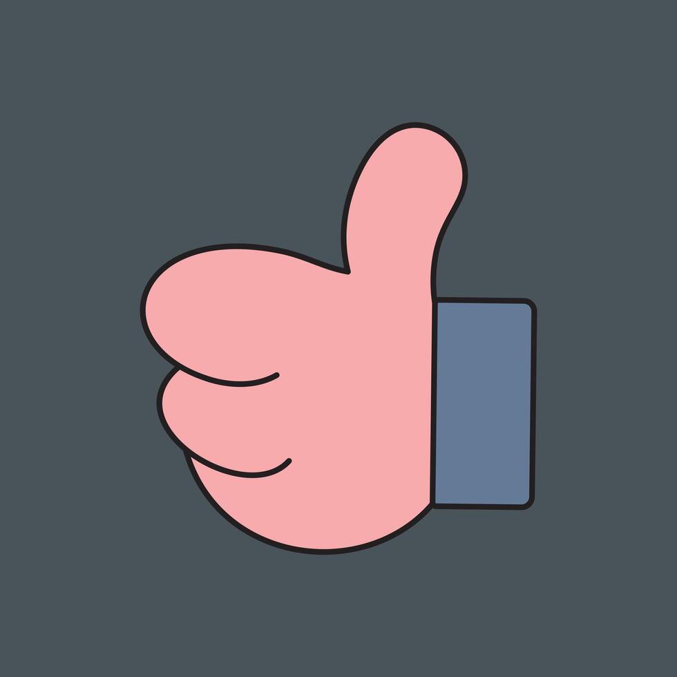 Thumbs Up Icon, Like Symbol, Like Icon vector