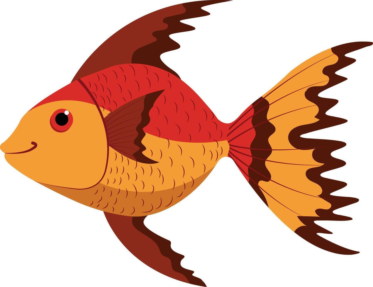 pez de colores Arte y ilustración vector