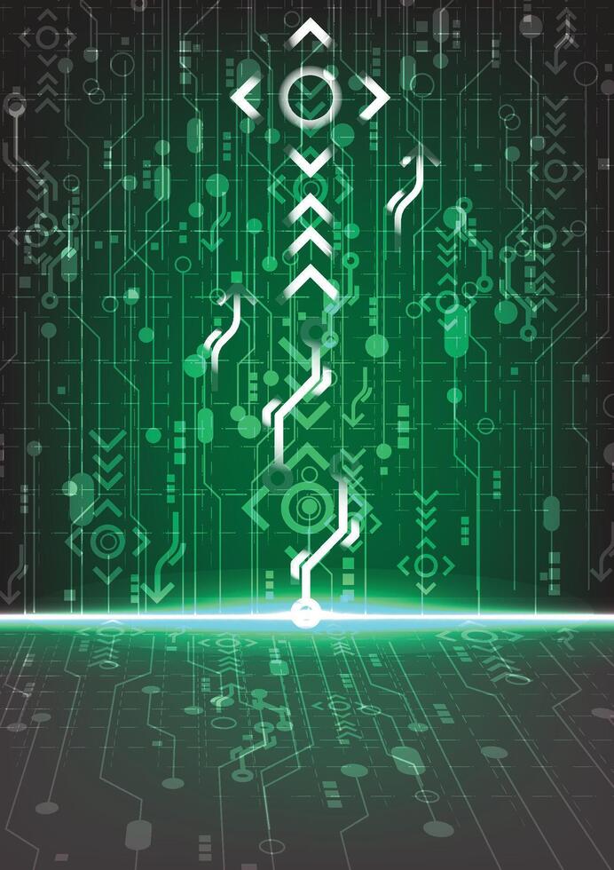 Creative illustration of hi-tech background, abstract technology background Hi-tech communication concept innovation background illustration vector