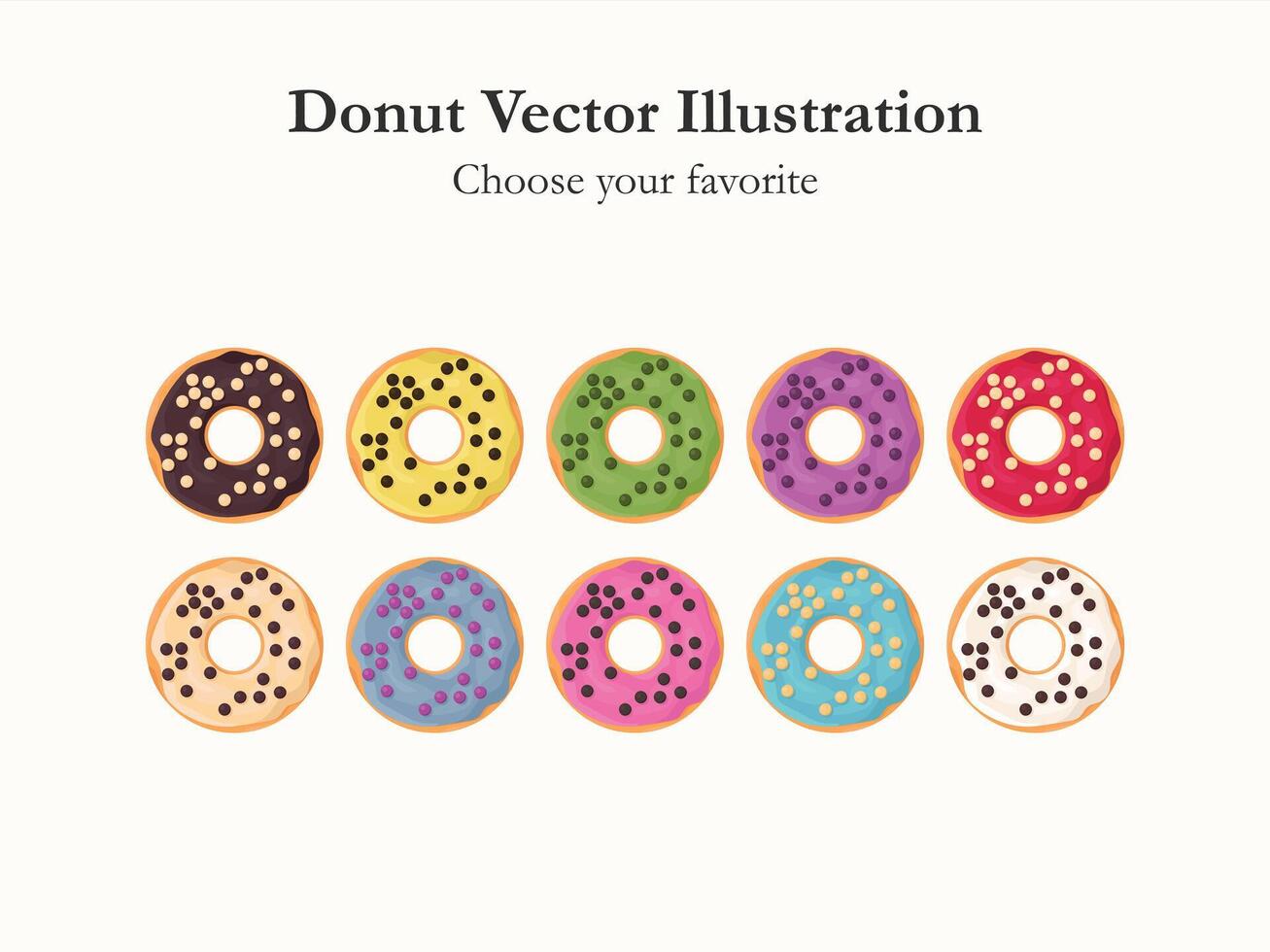 donut glaze cartoon pastry icon bakery menu illustration sugar baked dessert food summer eat vector