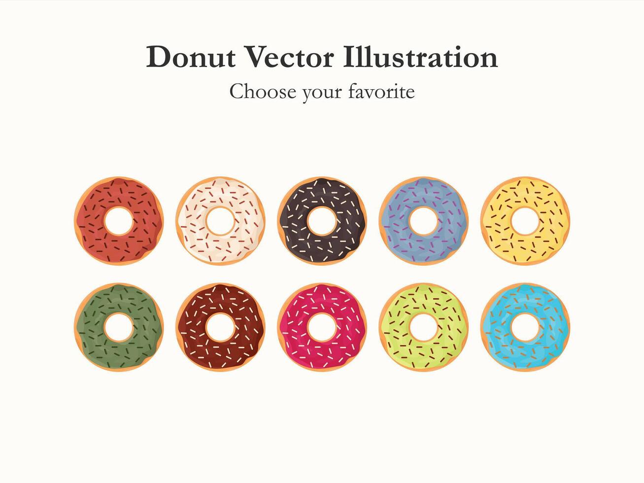 donut glaze cartoon pastry icon bakery menu illustration sugar baked dessert food summer eat vector