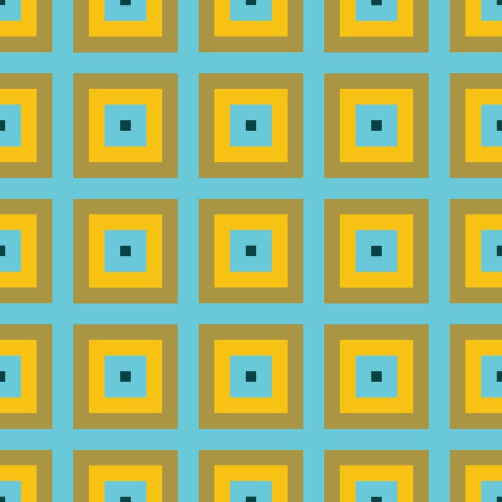 , seamless, geometric, symmetrical, modern style pattern of colorful squares vector