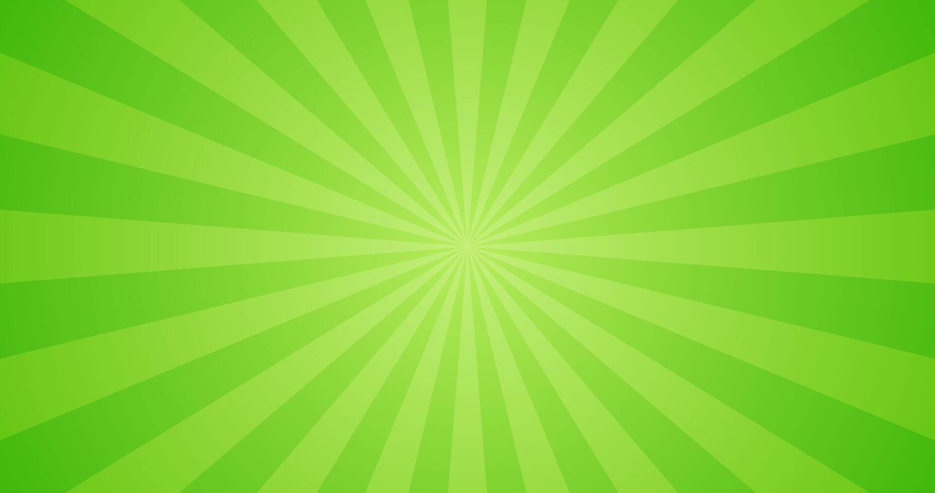 Simple Gradient Green Blank Horizontal Plain Background With Vibrant Starburst Radiance Flares Effect vector
