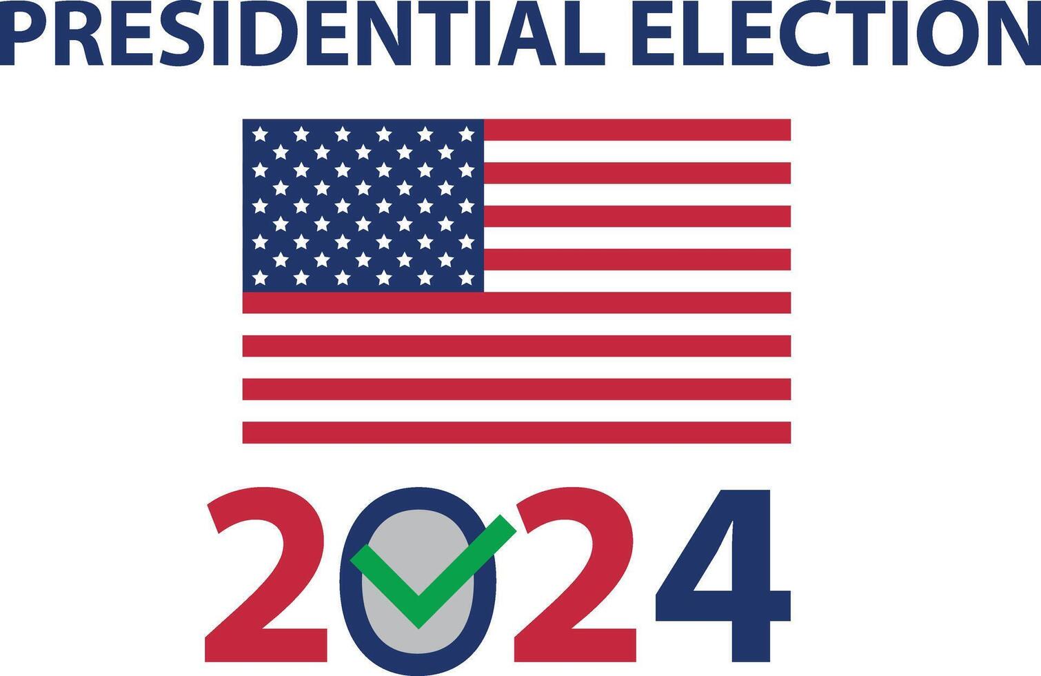 Design for presidental election 2024. vector