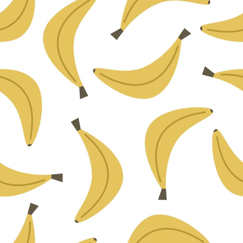 sin costura modelo con dibujos animados bananas vector