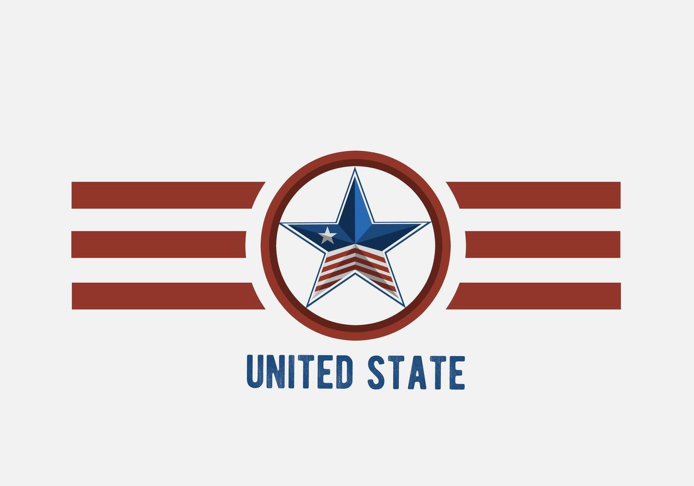 United state stars vintage style perfect for print, apparel vector