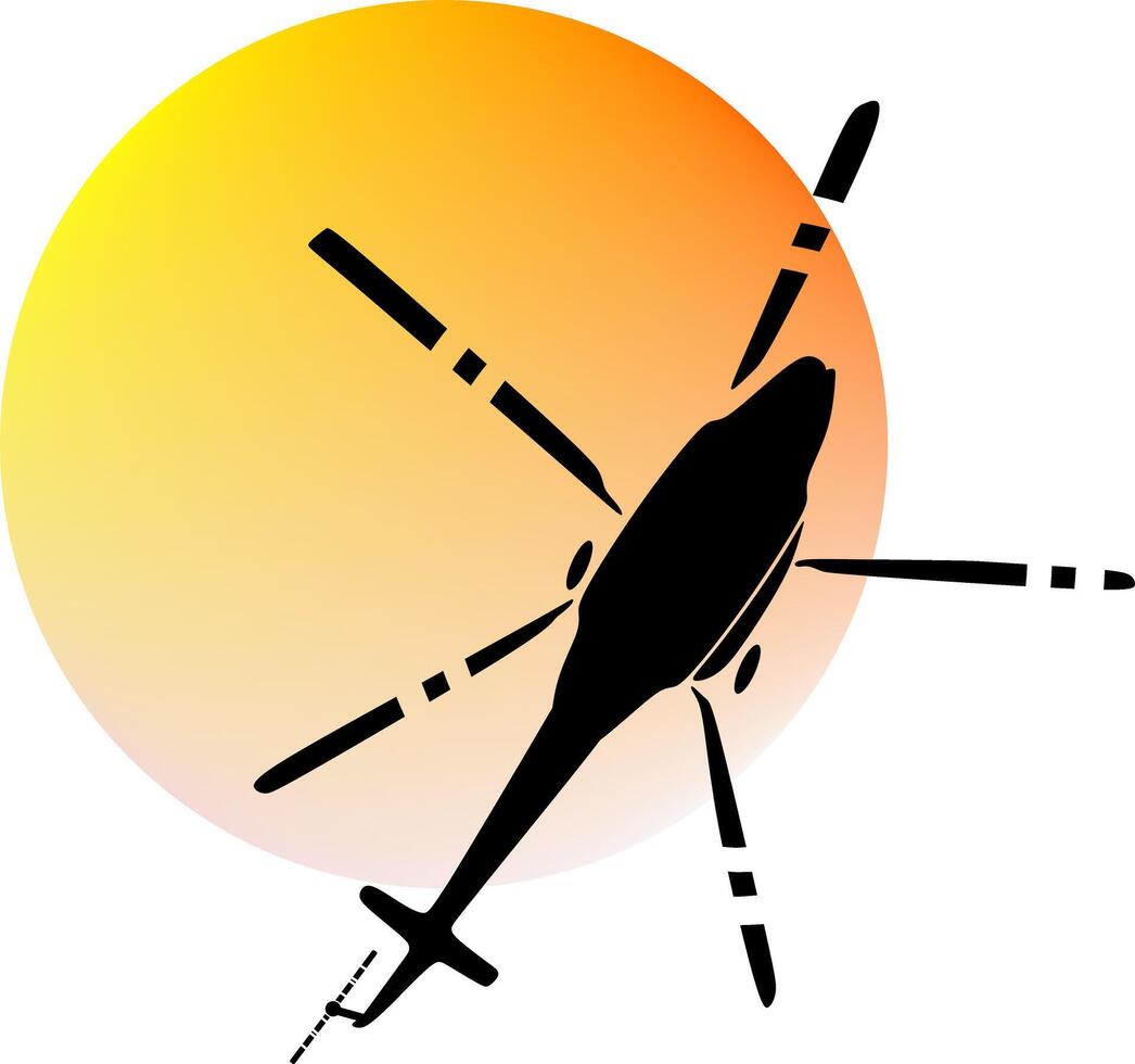 Soaring to new heights with our detailed helicopter illustration vector