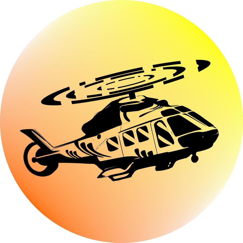 Soaring to new heights with our detailed helicopter illustration vector