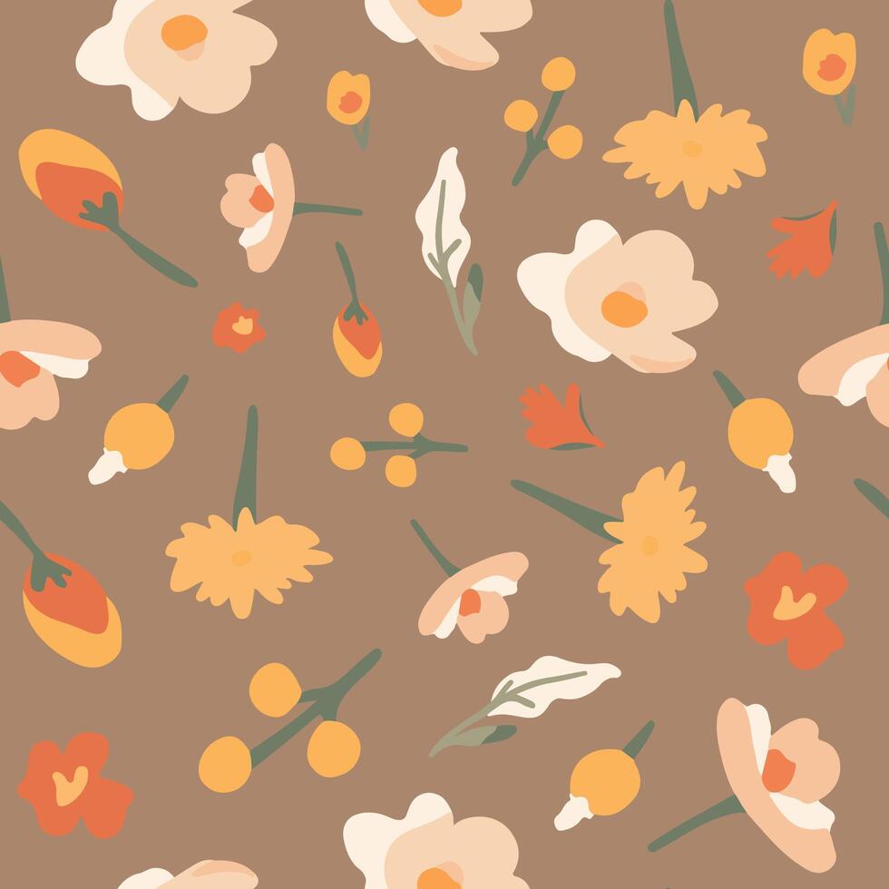 isolated illustration of pattern with flowers. Pattern for clothes. vector