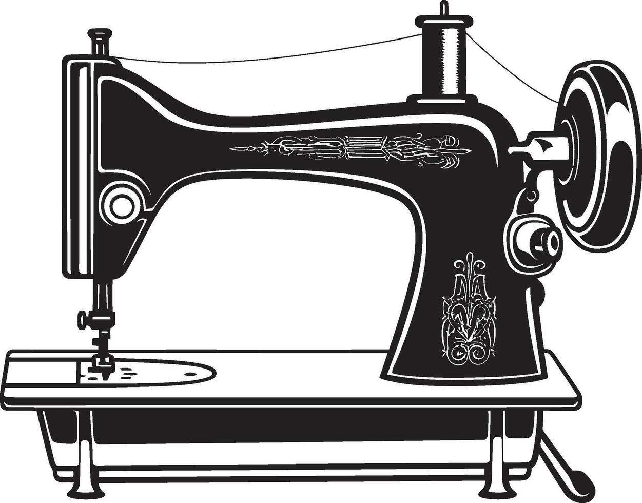 precisión puntilla elegante para a la medida de coser máquina elegante alta costura negro para pulcro de coser máquina vector